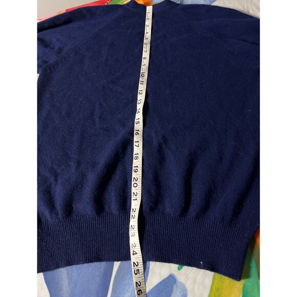 Snow Lotus Pure Cashmere Cardigan Blue Women’s Size 38 US Medium - Picture 5 of 6